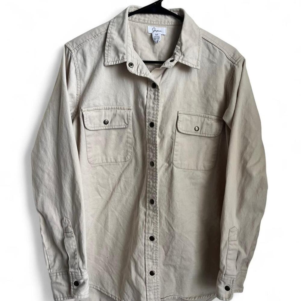 Tan vintage button up shirt